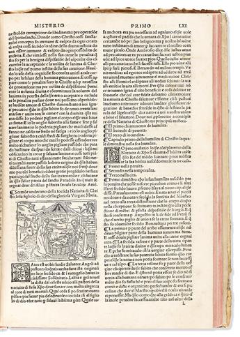 Caracciolo, Roberto of Lecce (c.1425-1495) Spechio de la Fede Volgare. Novamente Impresso Diligentemente Correcto: Historiato.